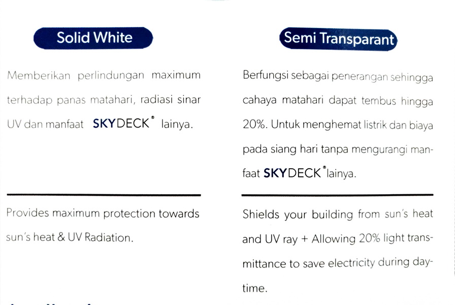 warna skydeck