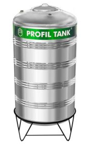 Tangki air stainless steel Profil dengan kaki